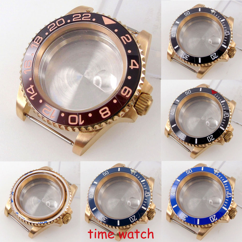 Bronze Case Watch - 40mm CUSN8 Bronzo Solido Diver Orologio