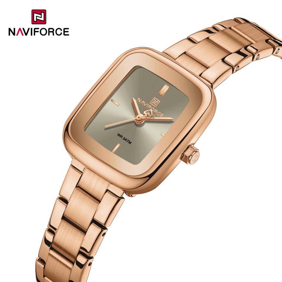 Luxury Watch Black - Nuovo Orologio da Donna NAVIFORCE Vintage
