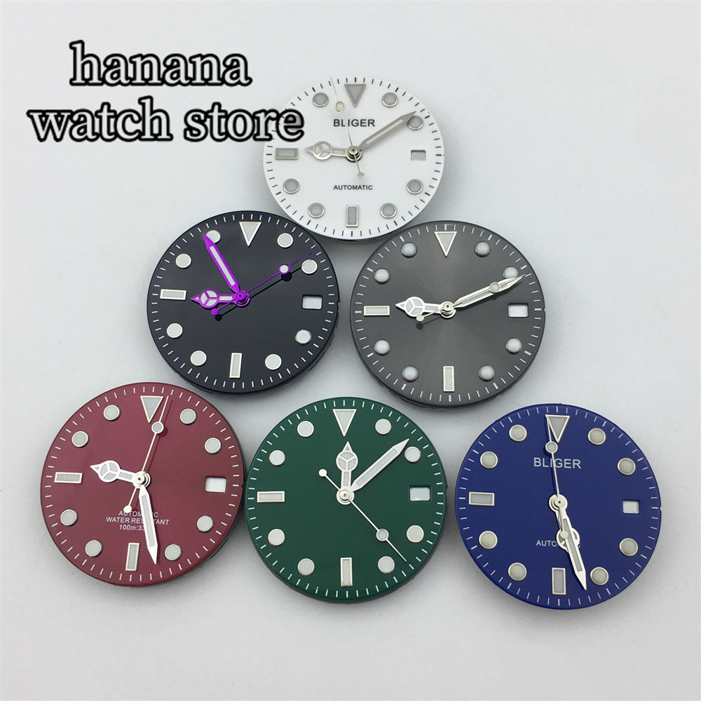 Luxury Watch With Green Dial - Quadrante da 29mm Nero Bianco Verde