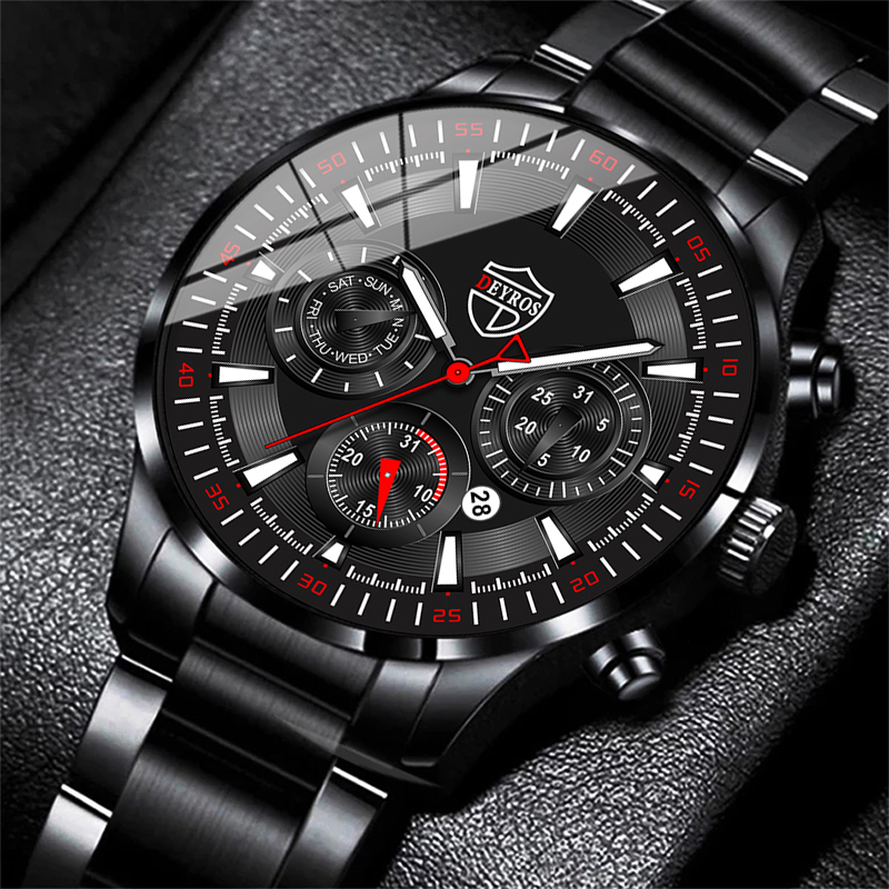 Orologi da uomo alla moda Set  - Luxury Watch All Black recensione e prezzo