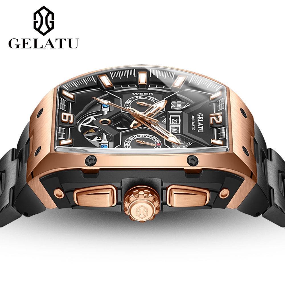Reloj Hombre Orologi Uomo GELA - Luxury Watch All Black recensione e prezzo