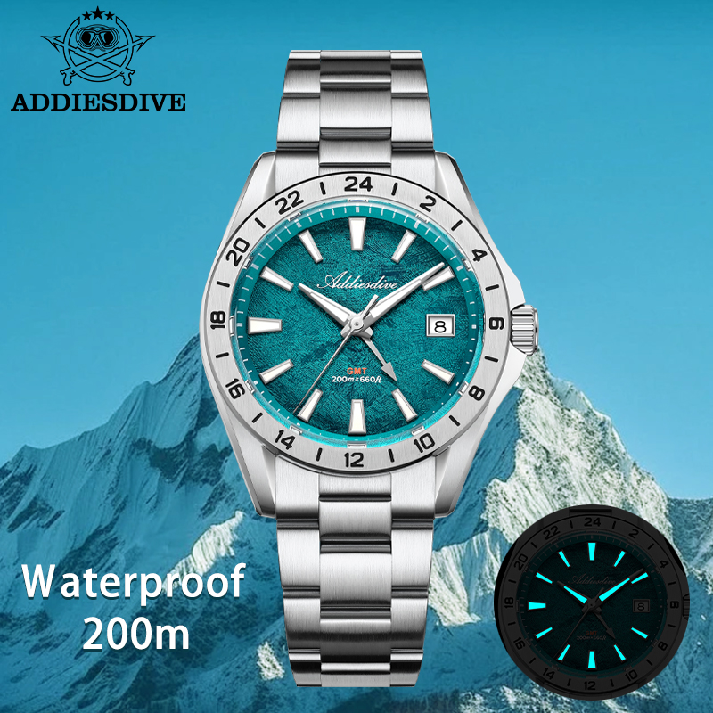 ADDIESDIVE Nuovi Orologi al Qu - Gmt Dual Timezone Watch recensione e prezzo
