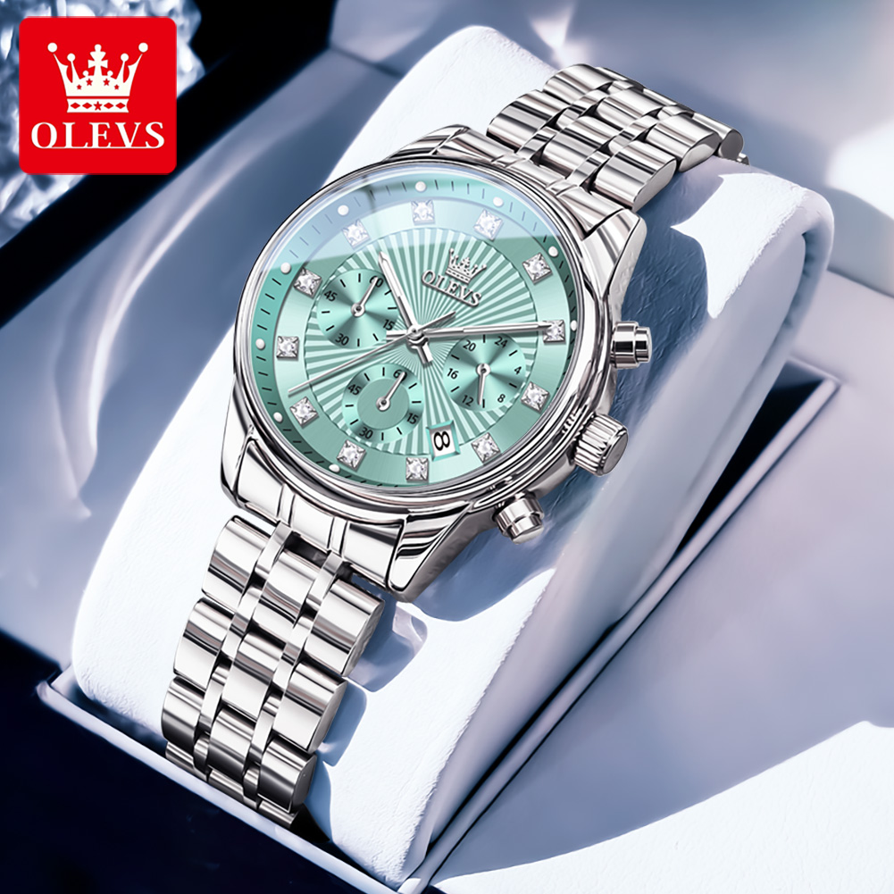OLEVS Orologi da donna Orologi - Luxury Watch With Green Dial recensione e prezzo