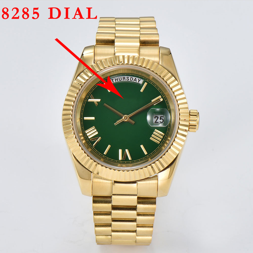 Quadrante 8285 per Orologio, Q - Luxury Watch With Green Dial recensione e prezzo