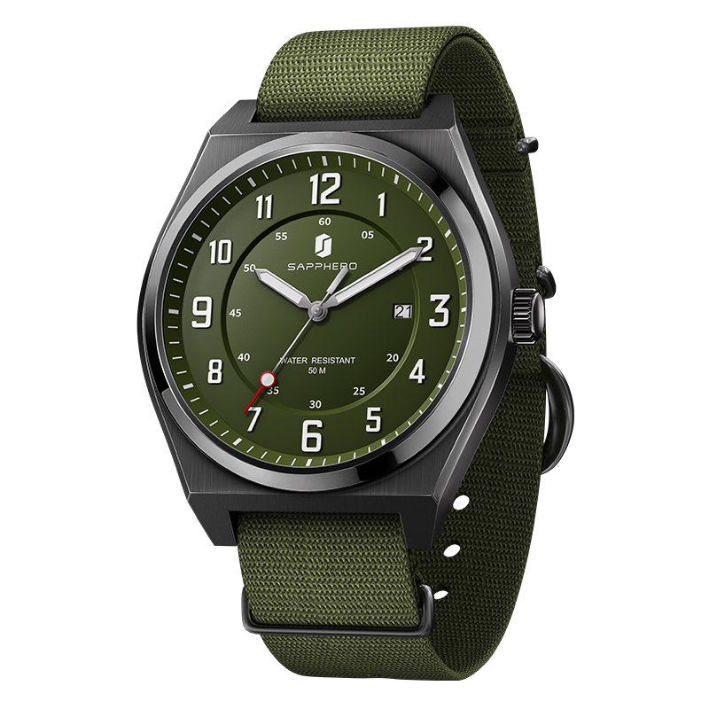 SAPPHERO Orologio sportivo al  - Luxury Watch With Green Dial recensione e prezzo